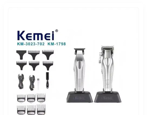 ست ماشین اصلاح کیمی Kemei km-1798+3023-702 Kemei km-1798+3023-702 HAIR CLIPPER