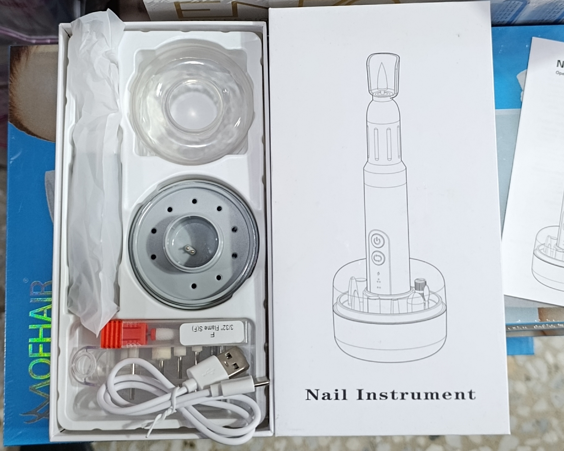 سوهان ناخن حرفه ای شارژی nail instrument